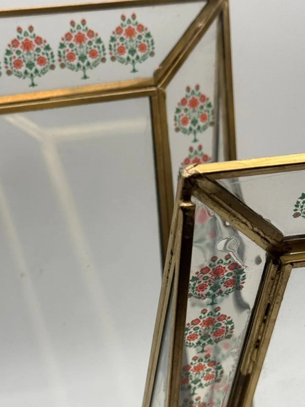 Brass Metal Tabletop Frame Set Made in India